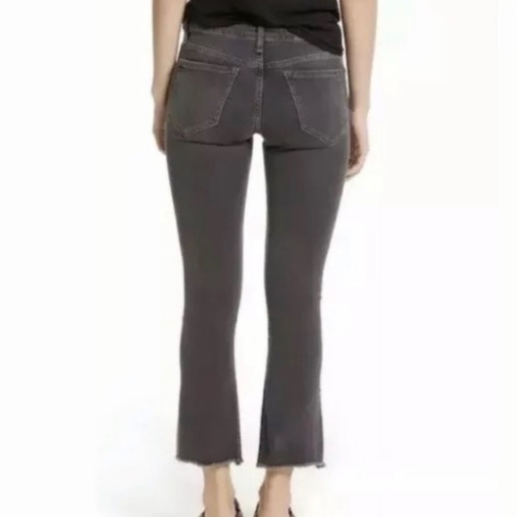 Free People Grey cropped fray hem jeans - Picture 2 of 4